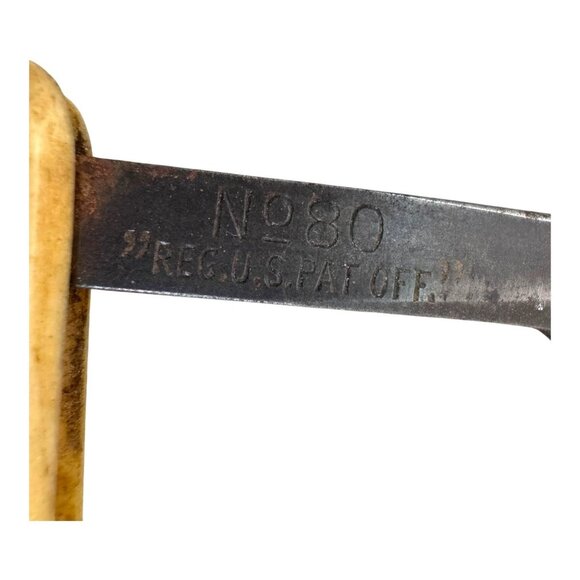 Antique M. Jung No. 80 New York Made In Germany Straight Razor Barber Retro READ - Picture 4 of 8